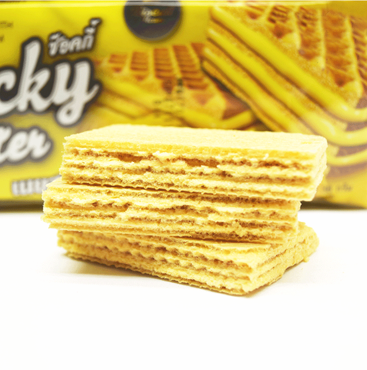 泰国进口巧客威化饼干巧克力味牛奶味黄油味36g